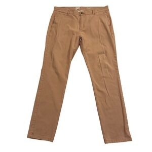 Mugsy Jeans Belmonts Mens 38x34 Tan Brown Chino Pants Stretch Straight Leg